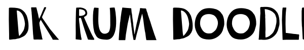 DK Rum Doodle font preview